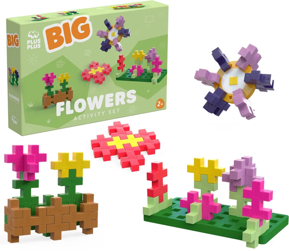 Plus-Plus BIG Activity Flowers 4355 Bouwset - 40 Stuks - Bloemen