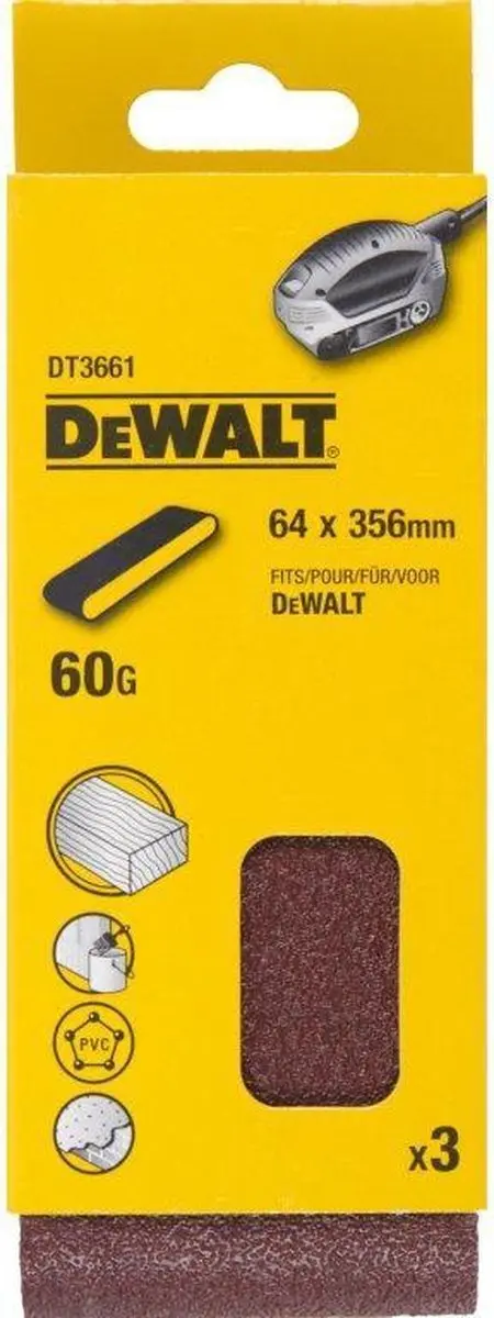 DeWalt DT3661 P60 Schuurband 64x356mm