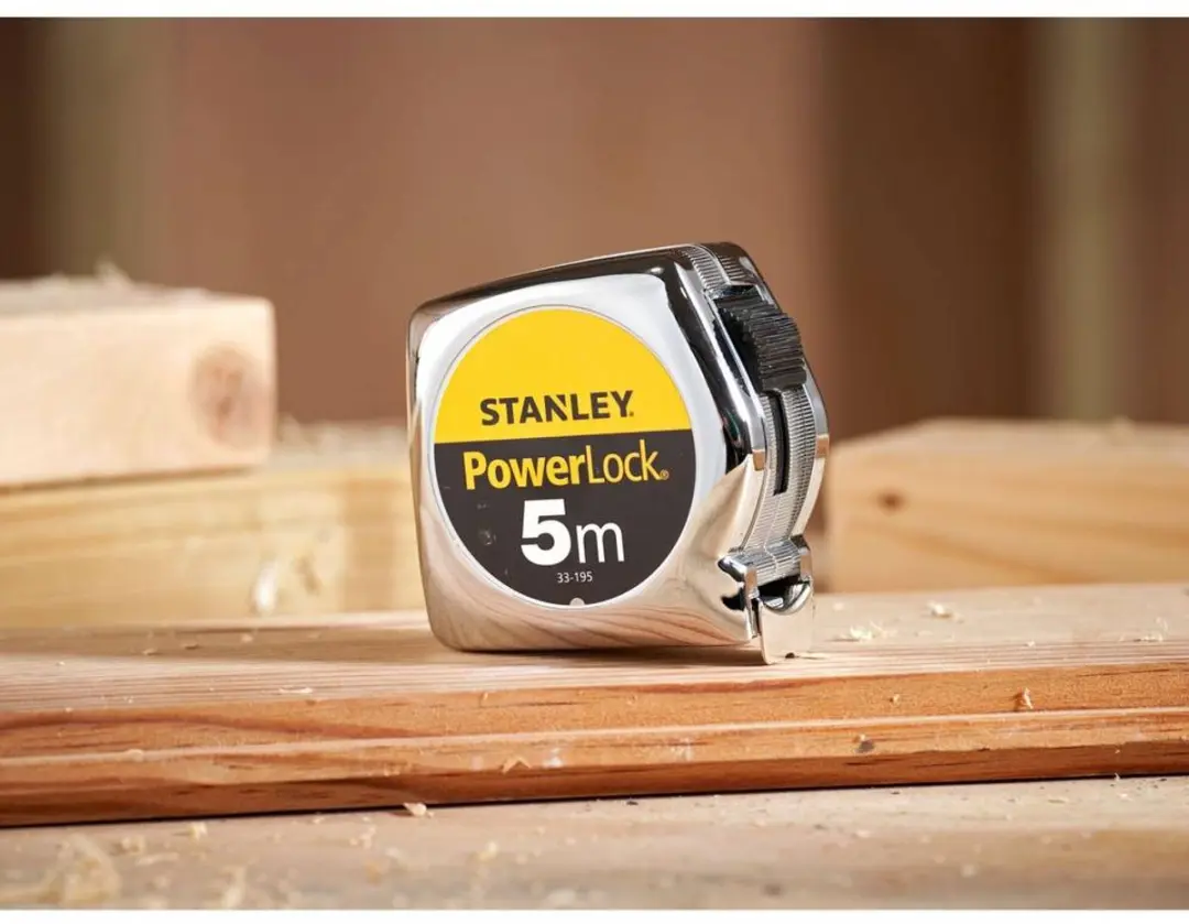 Stanley Powerlock Rolbandmaat 5m - 25mm - Verchroomd - afbeelding 6 van 6