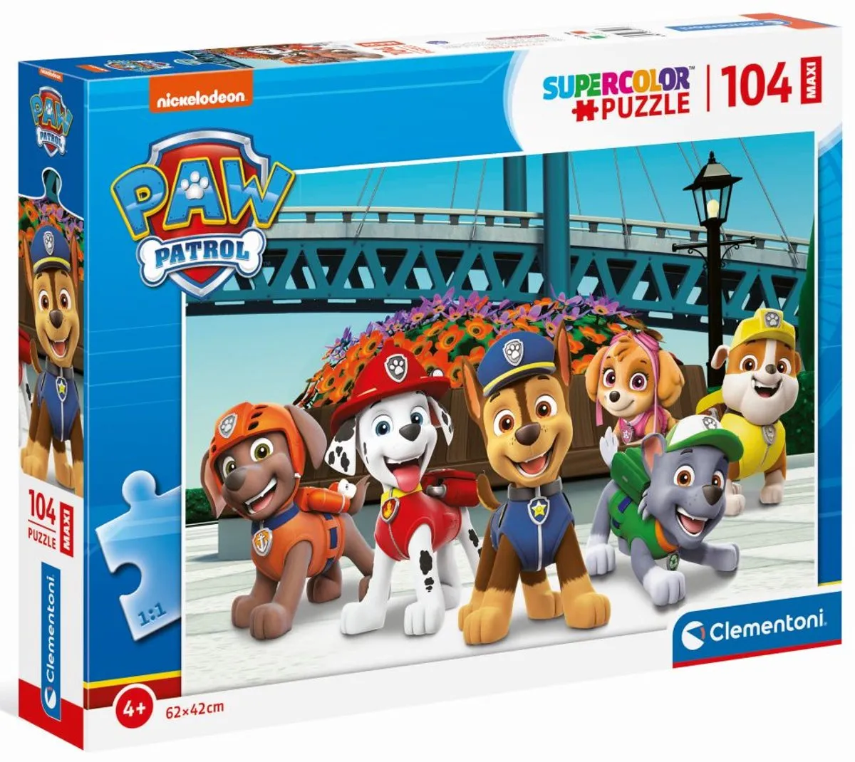 Clementoni Paw Patrol Puzzel 104 Stuks - Multicolor