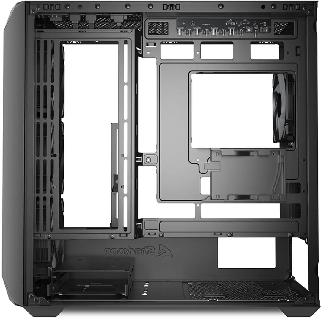 Sharkoon MK3 RGB Micro Tower - 3x 2.5" 2x 3.5" - Zwart
