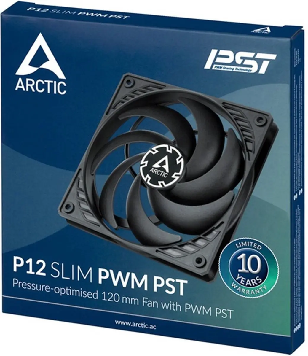 Arctic P12 Slim ACFAN00187A Ventilatorhuis 120mm - Zwart