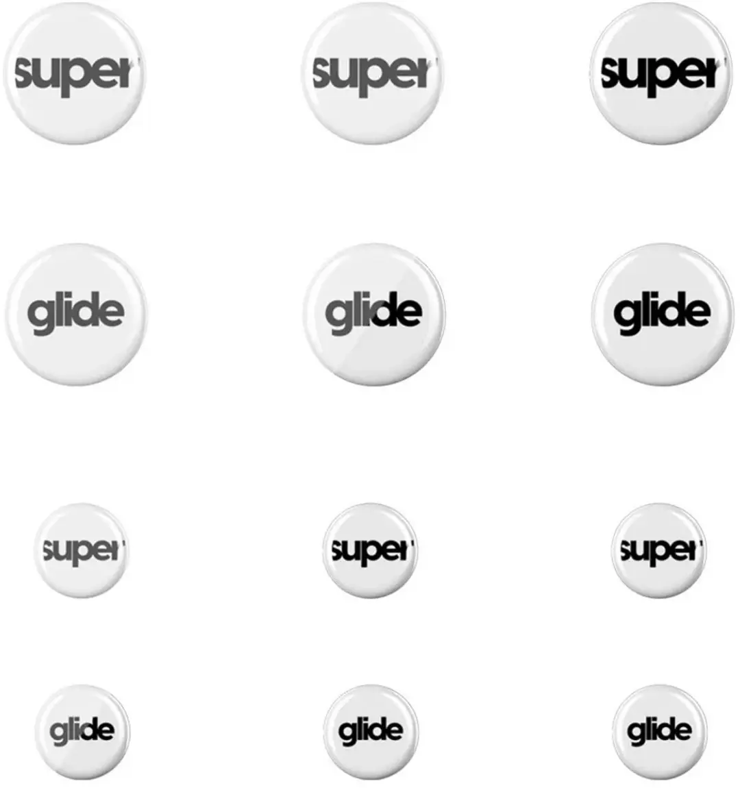 Pulsar Superglide Glass Skates Dots