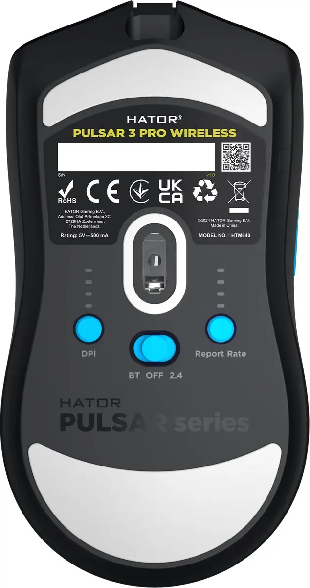 Hator Pulsar 3 PRO HTM640 Gamingmuis - 30.000 DPI - Zwart - afbeelding 6 van 6