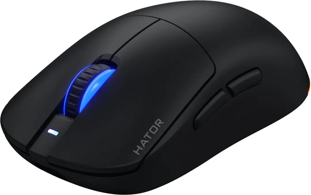 Hator Quasar 3 HTM730 Gaming Muis - Ambidextrous - 12.000 DPI - Zwart