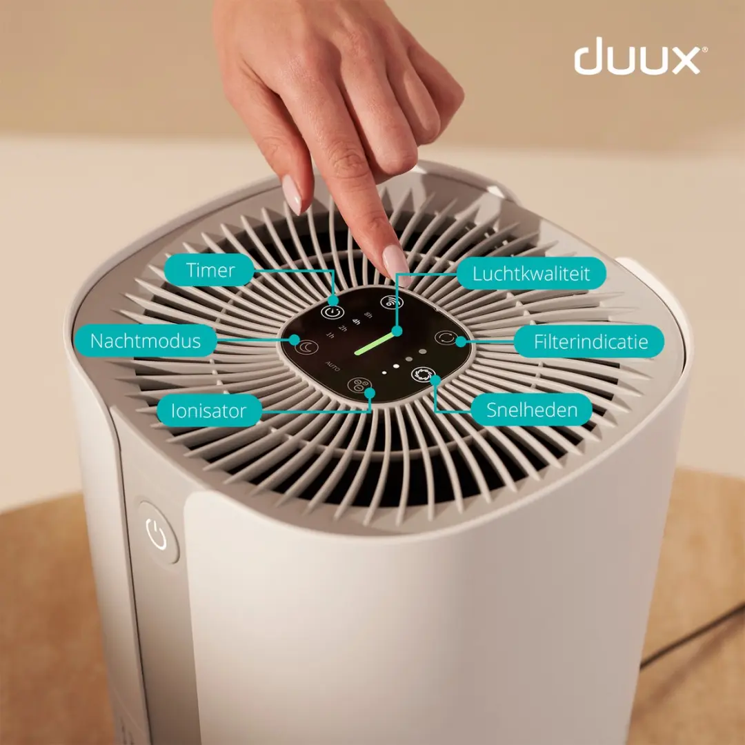 Duux Bright 2 DXPU08 Luchtreiniger - 42m² - Zwart