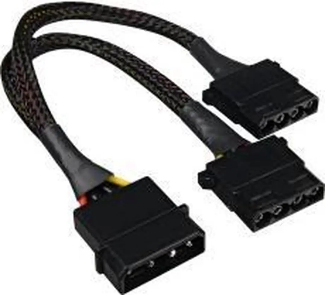 Sharkoon Y-Stroomadapter 4P Molex 0,15m