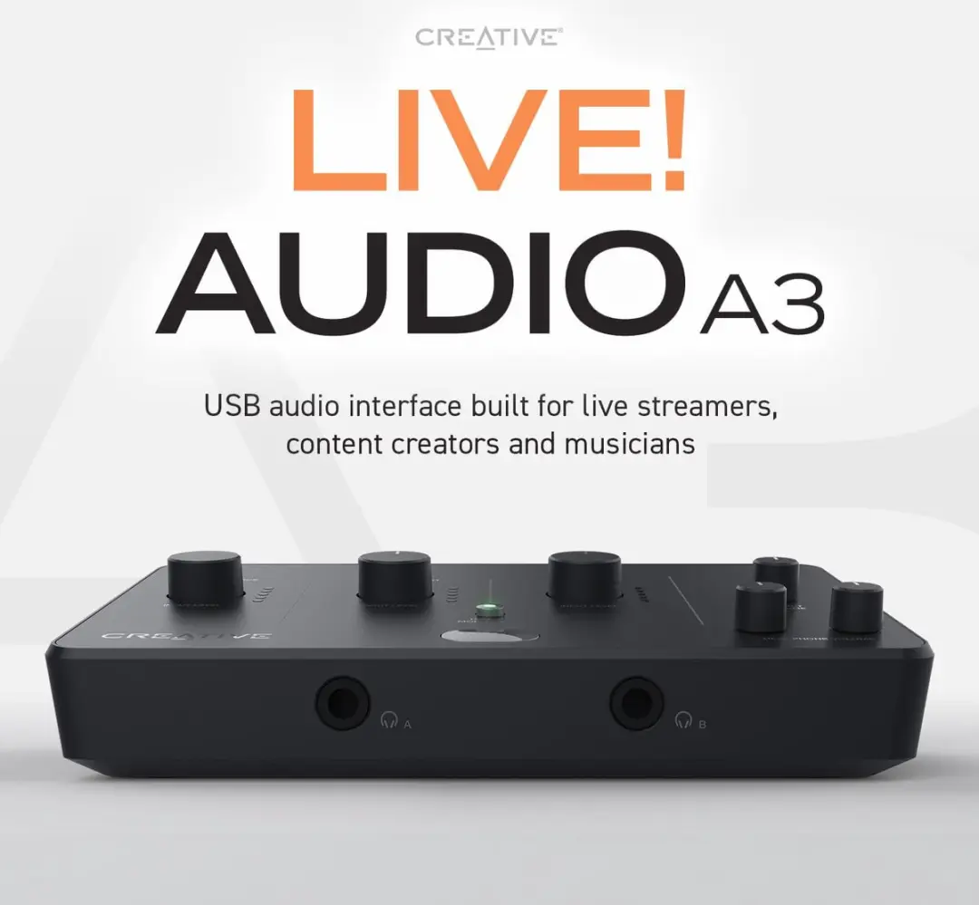 Creative Sound Blaster Live! Audio A3 USB - Zwart