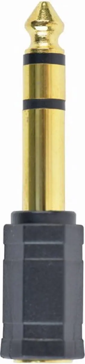 Cablexpert A-6.35M-3.5F Audioadapter - Passief - Zwart