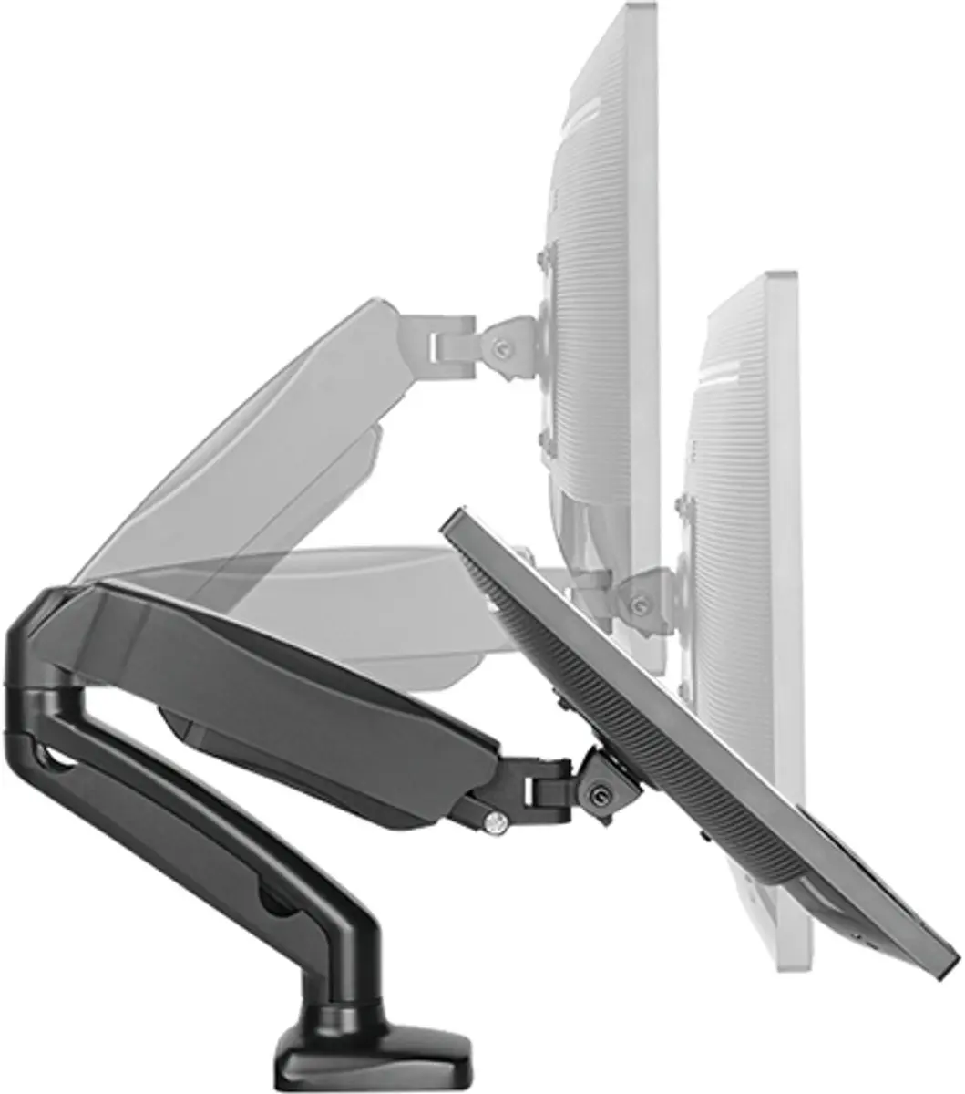 Icy Box IB-MS303-T Tafelbeugel Monitor - 10-27" - Zwart