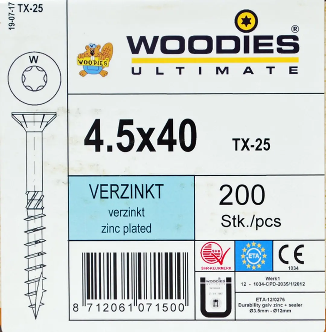 Woodies Ultimate Torx 200st - afbeelding 6 van 6