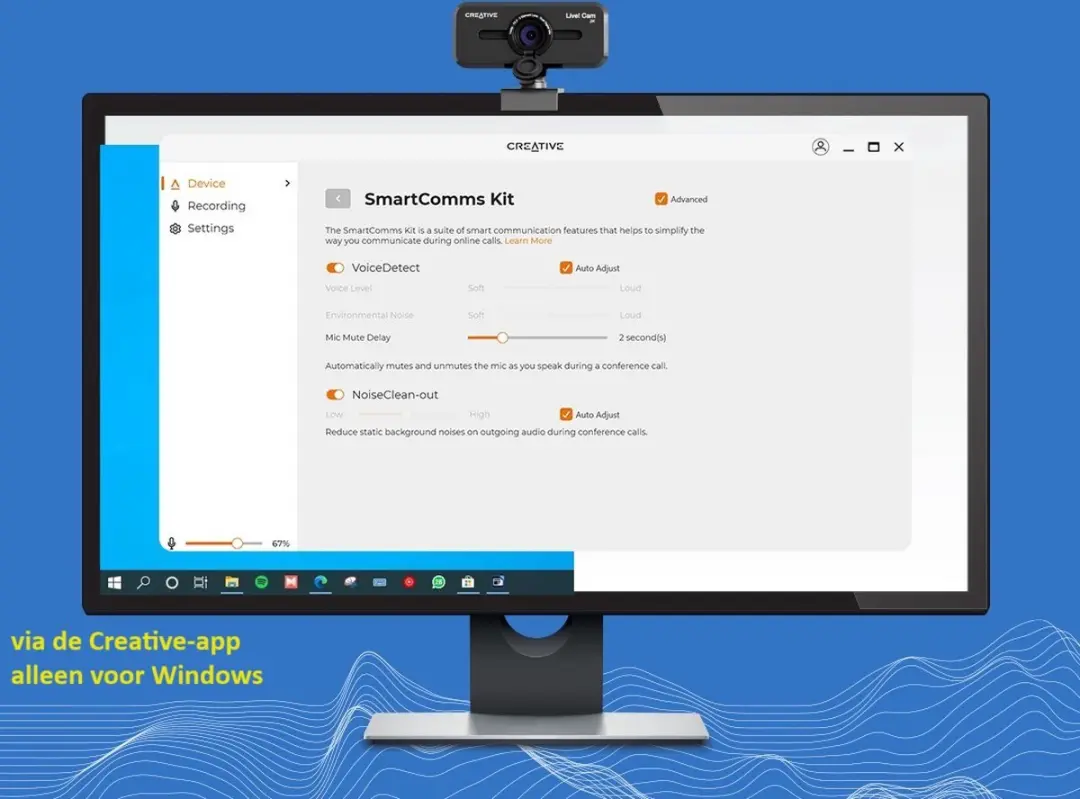 Creative Live! Cam Sync V3 73VF090000000 Webcam - 2K QHD - Zwart