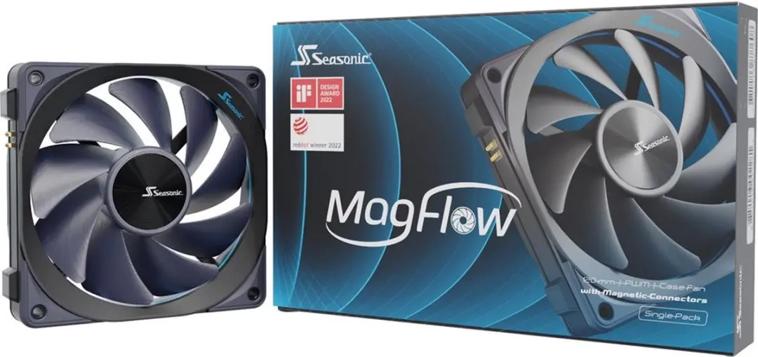 Seasonic MagFlow-1 Ventilator 120mm - Zwart
