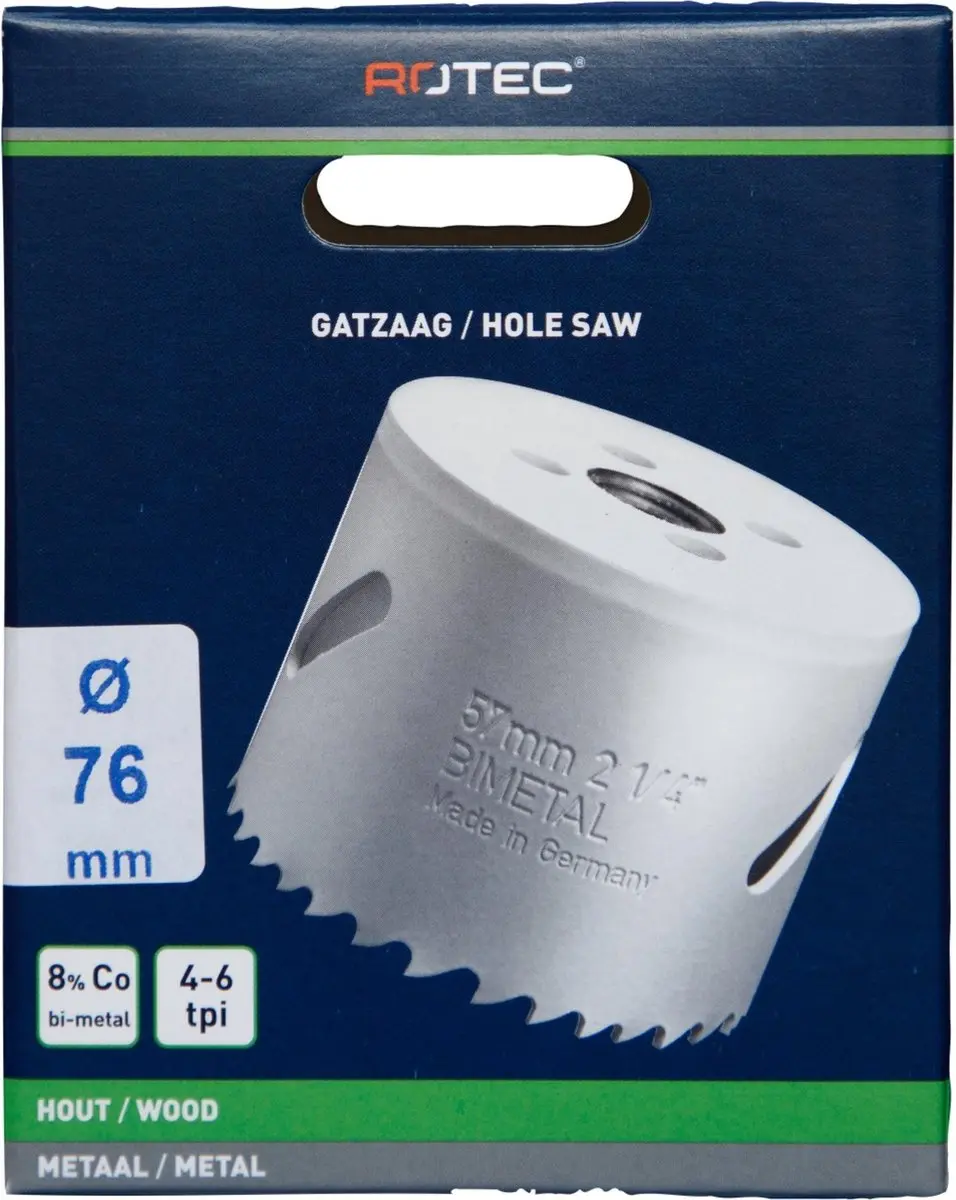 HSS Bi-Metaal Gatzaag 76mm