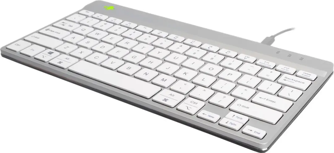 R-Go Compact Break Toetsenbord - US QWERTY Wit