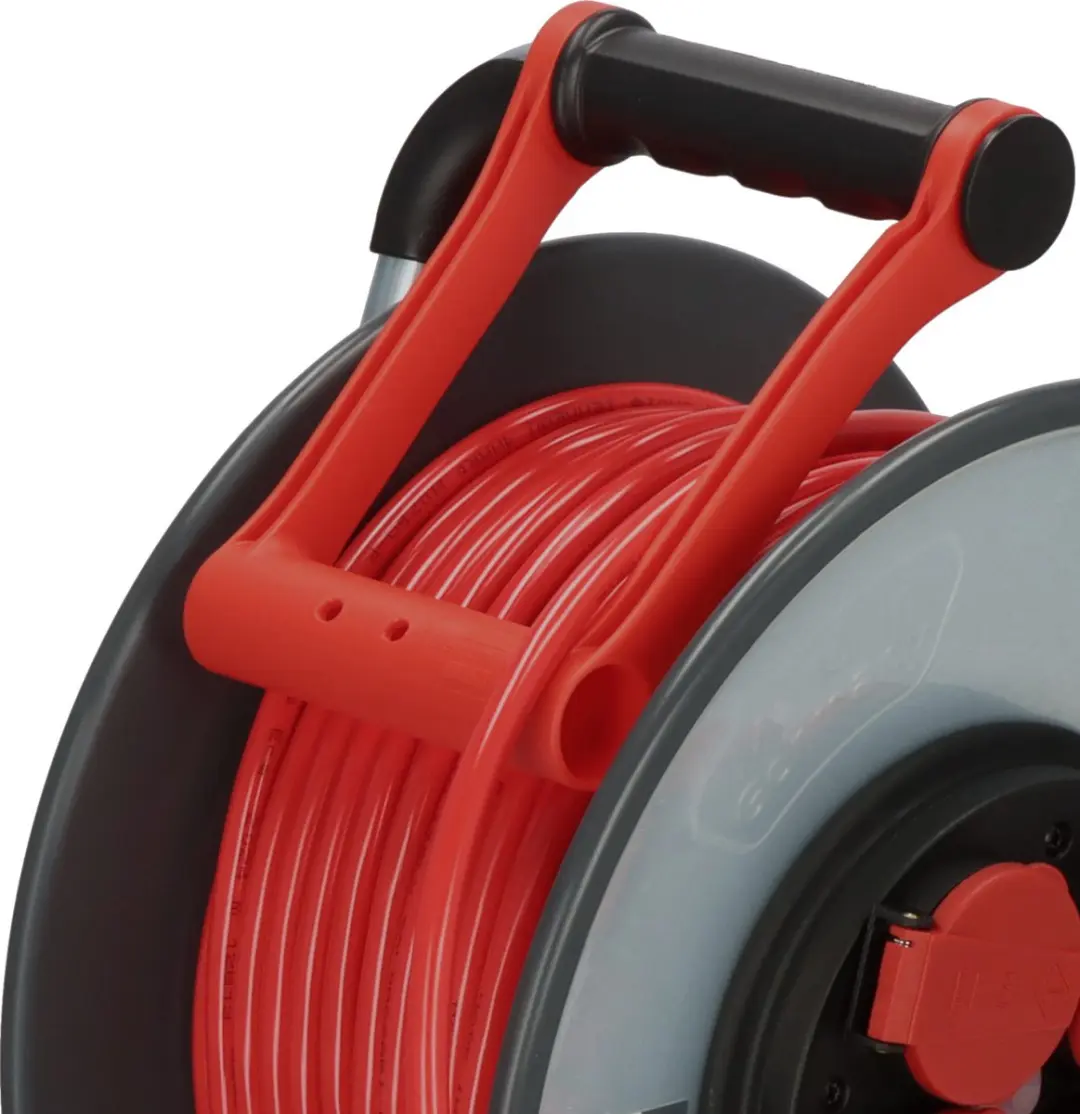 Brennenstuhl Bouwkabelhaspel 4-voudig H07BQ-F 3x1.5mm 50m - Rood