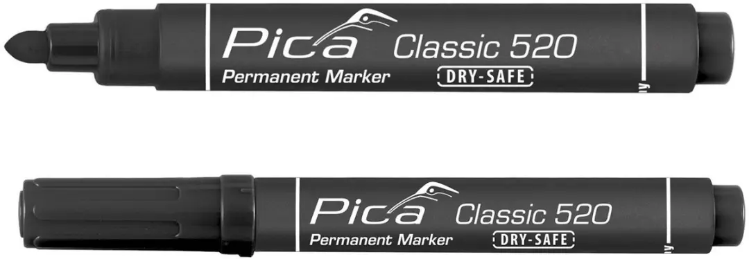 Pica 521/46-10 Beitelstift Zwart - 2-6mm - 10 Stuks