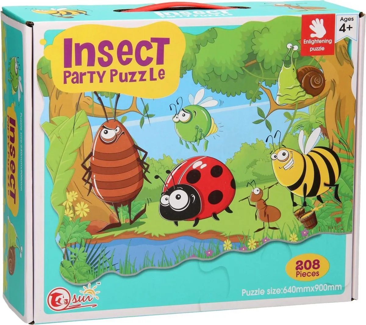 Clementoni Mega Puzzel Insect Party 208 Stuks