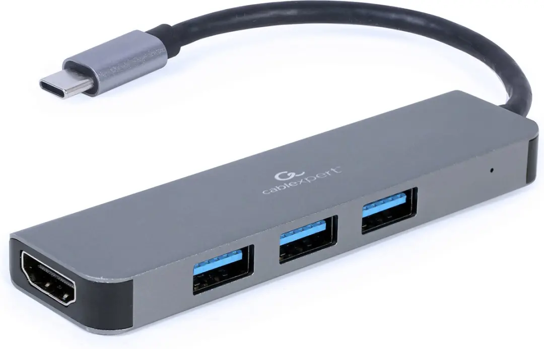 Cablexpert USB-C naar HDMI 4K 30Hz Adapter - 0,15m - Grijs