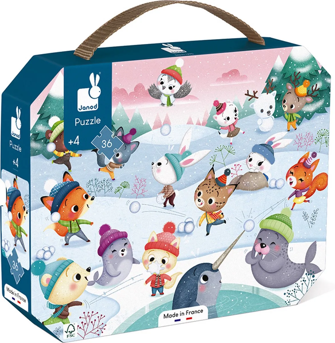 Janod Puzzel Sneeuwfeest 36 Stuks
