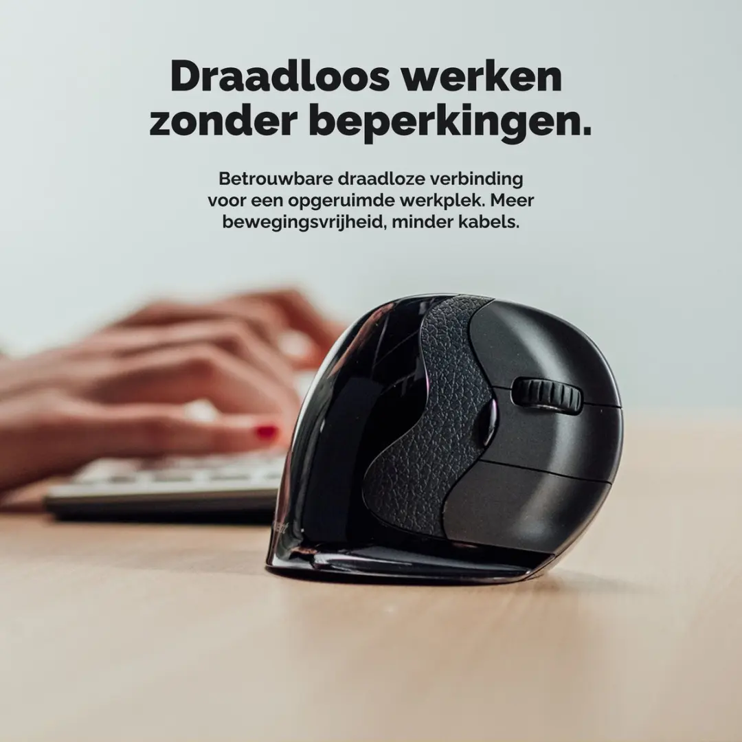 Evoluent VMDLW Verticale Muis - Large - Zwart