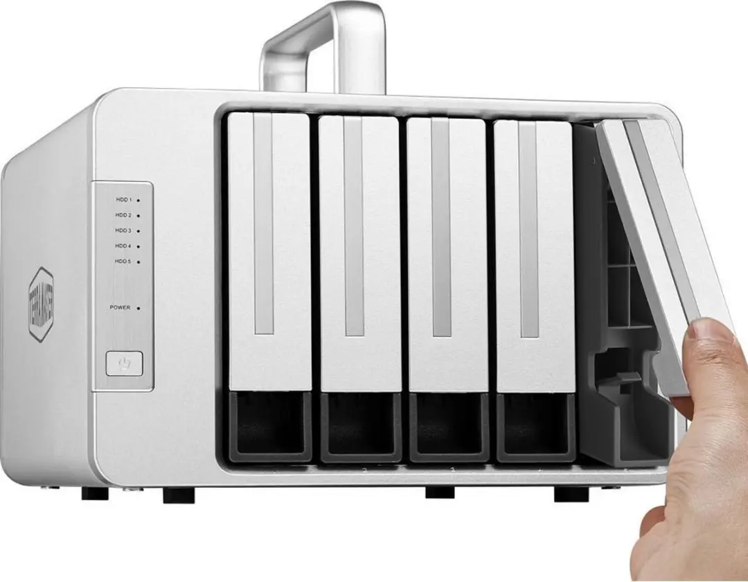 TerraMaster D5-Thunderbolt 3 NAS-server 5 Bays - Zwart
