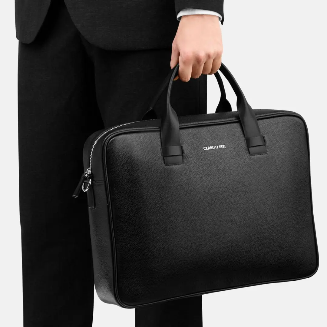 Nino Cerruti Newton Aktetas 17 inch - Silver NLD514