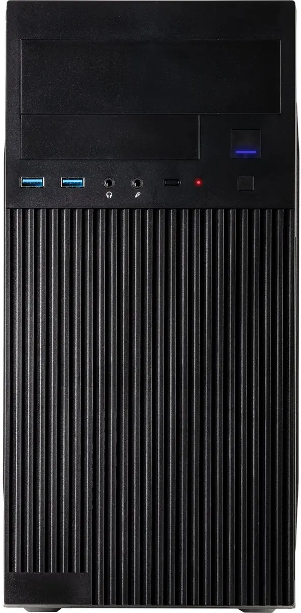 Intertech IT-6521 Micro-Tower - 3x 2.5" 2x 3.5" 1x 5.25" - Zwart