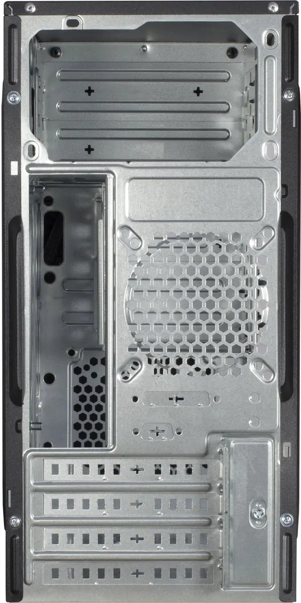 Intertech IT-6521 Micro-Tower - 3x 2.5" 2x 3.5" 1x 5.25" - Zwart