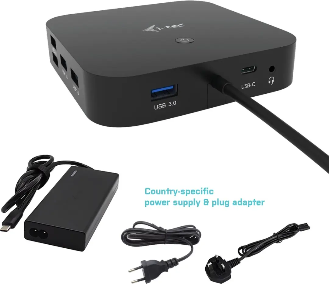I-tec C31HDMIDPDOCKPD65 USB-C Docking Station - 65W - Zwart