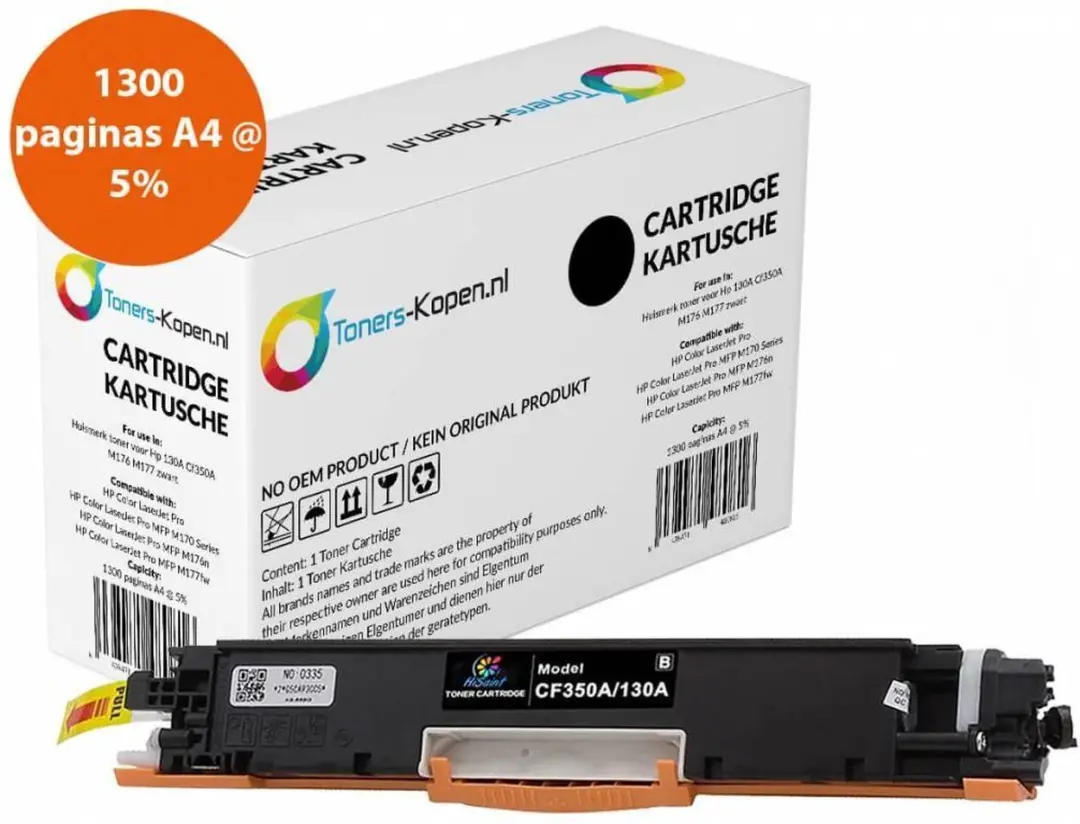 HP CF350A Toner Zwart - 1300 Pagina's