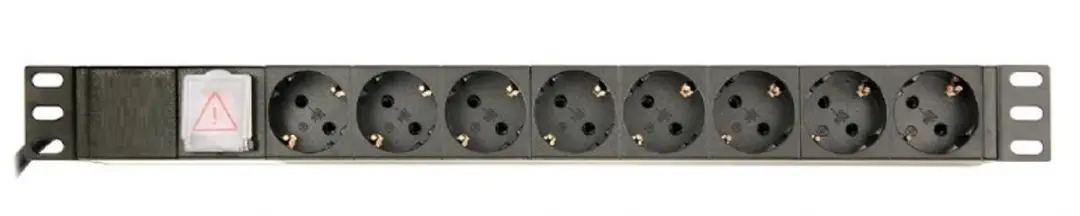 Energenie EG-PDU-014 19 inch Schakelbare Stekkerdoos 8x CEE 7/3