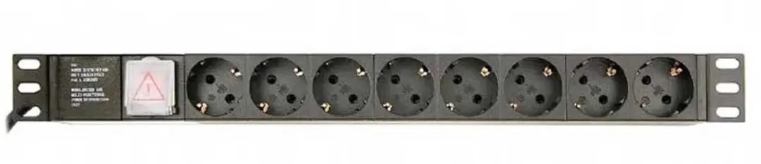 Energenie EG-PDU-014 19 inch Schakelbare Stekkerdoos 8x CEE 7/3 - 3m - Zwart