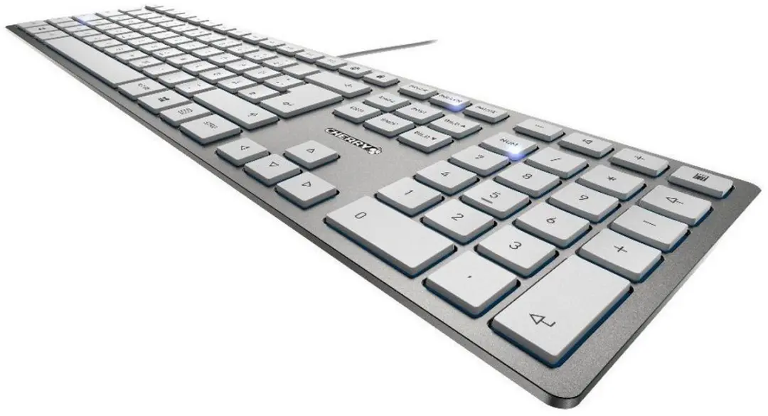 Cherry KC 6000 Slim Toetsenbord JK-1600DE-1 - Duits Zilver