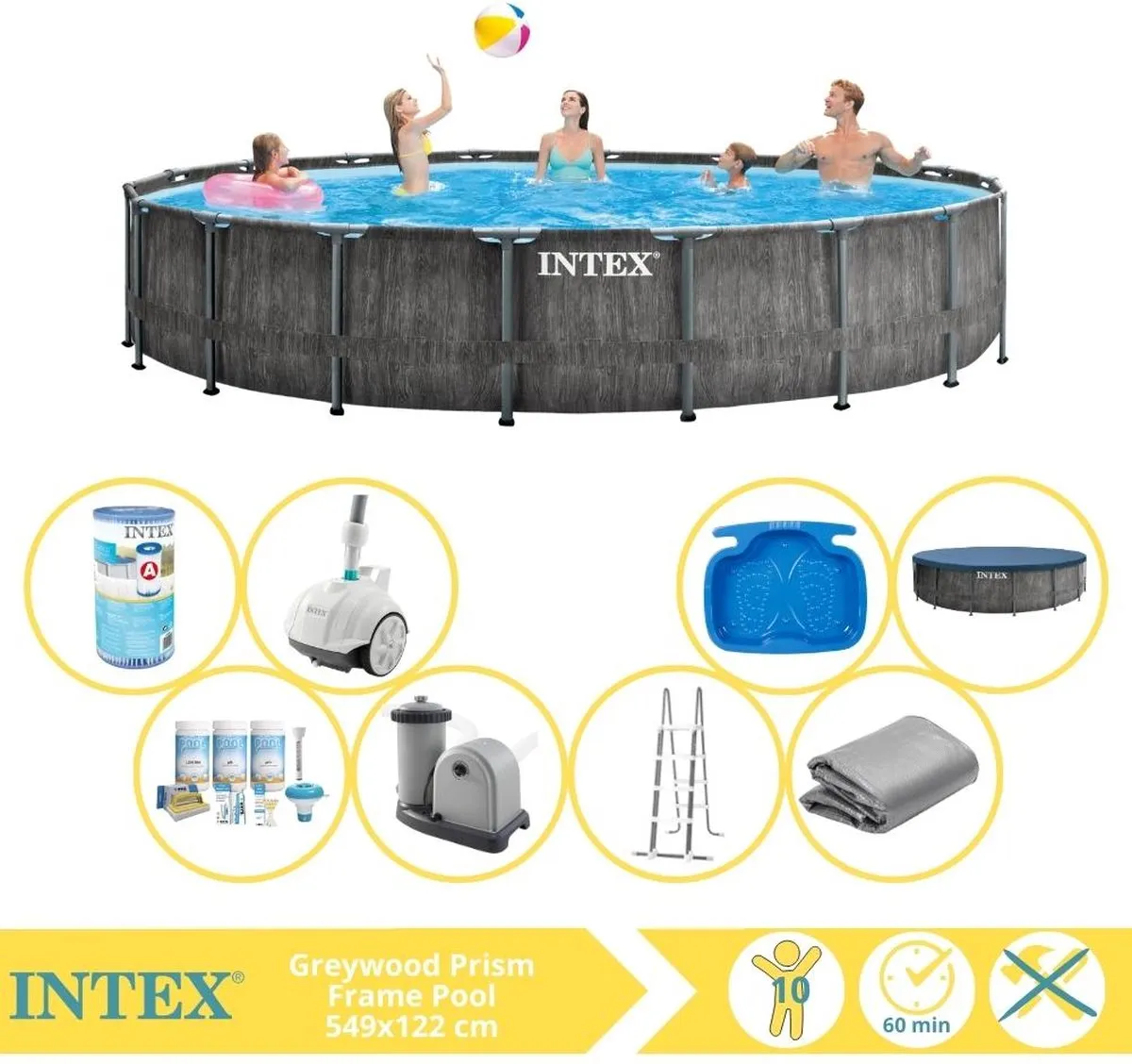 Intex Prism Frame Zwembad 549x122cm
