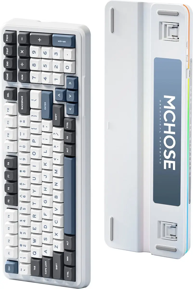 MCHOSE K99 Draadloos Mechanisch Gaming Toetsenbord - Marineblauw - afbeelding 6 van 6