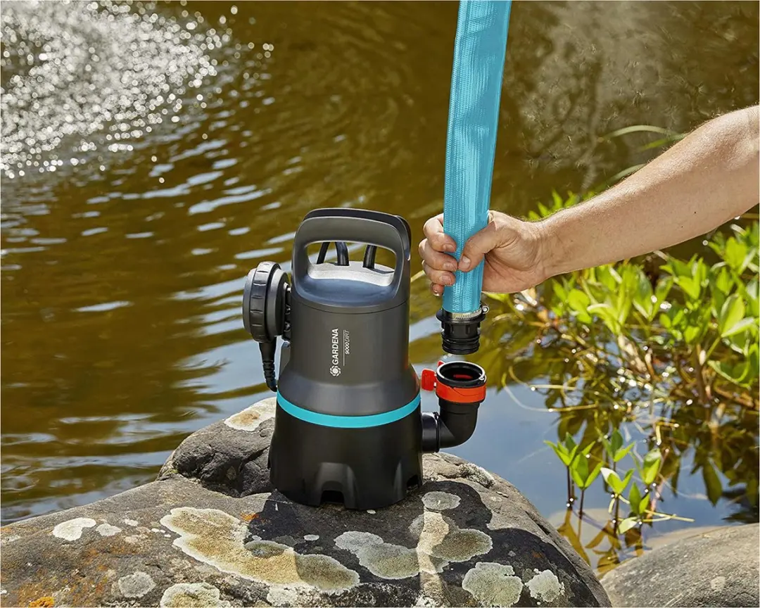 Gardena Vuilwaterpomp 9000 300W - Rvs Zwart