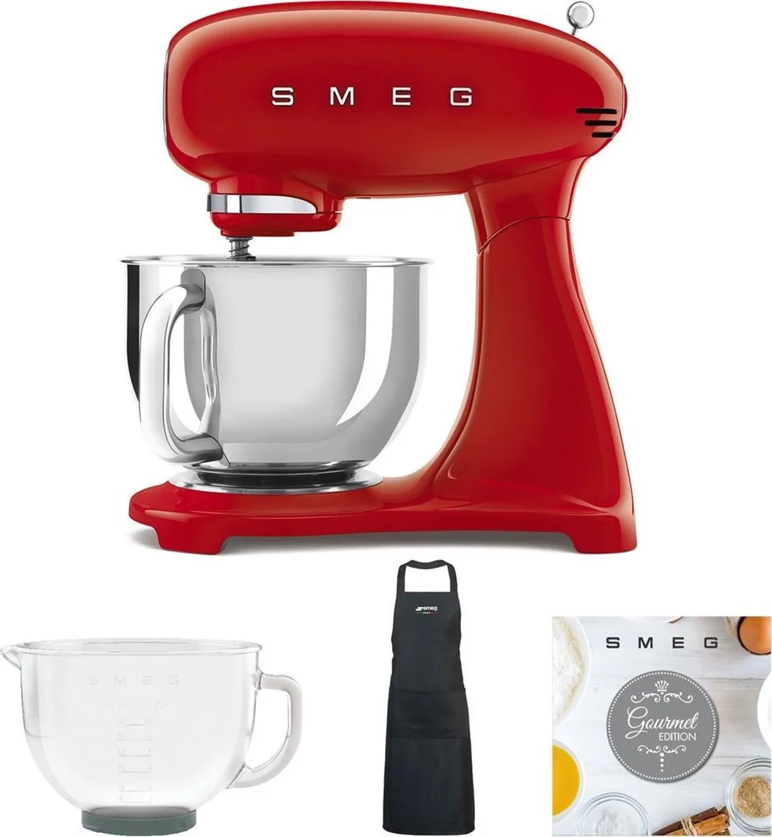 Smeg SMF43RDEU Keukenmachine - 800W - Rood