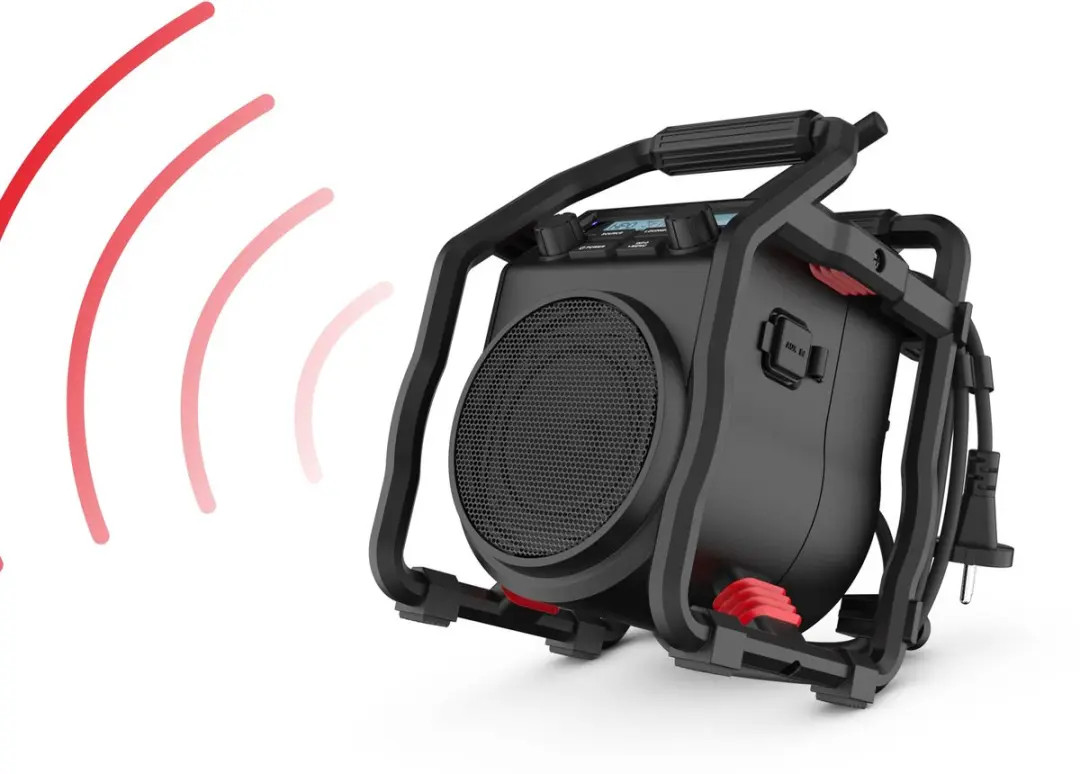 PerfectPro UBOX400R Bouwradio - 7W - Zwart
