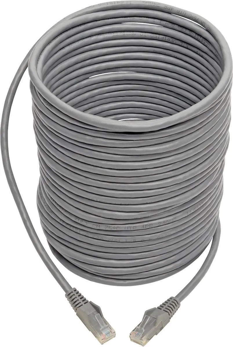 Tripp Lite N201-035-GY Netwerkkabel Cat6 10,7m - Grijs