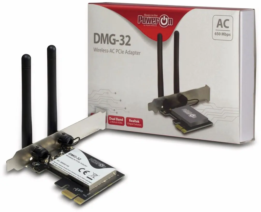 Intertech DMG-32 WLAN-adapter PCIe x1
