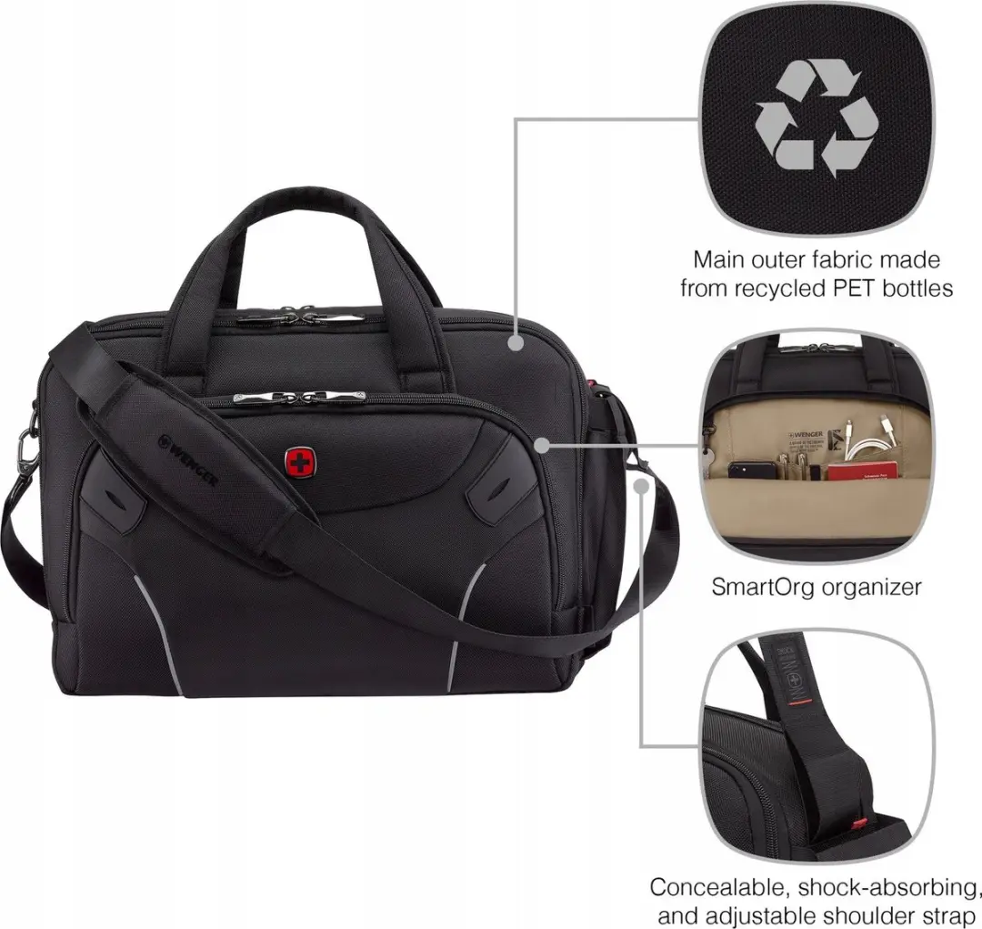 Wenger Cosmic Laptoptas 16" 653497 - Zwart