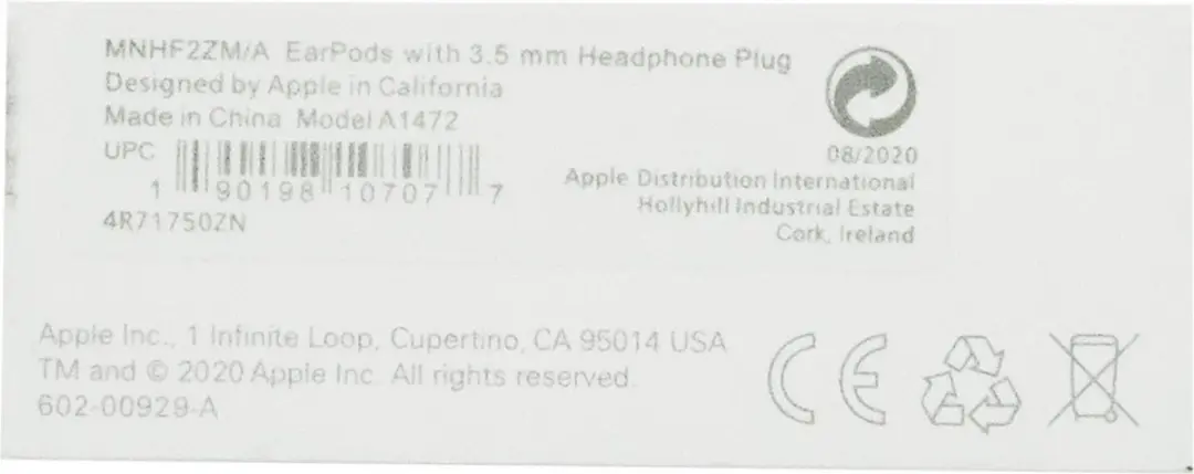 Apple EarPods 3,5mm - Wit