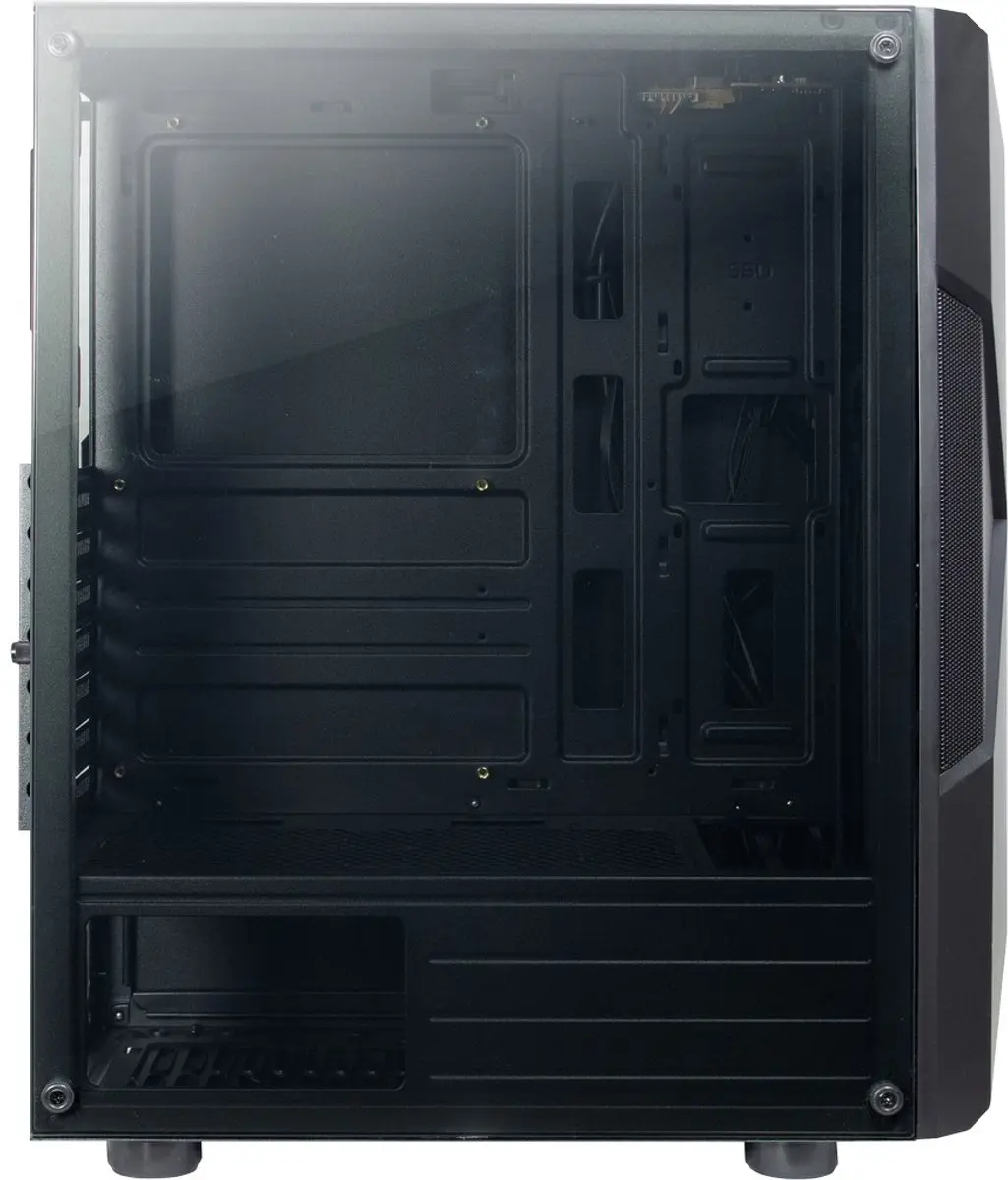 Intertech IT-3306 CAVY Tower - 2x 2.5" 2x 3.5" - Zwart