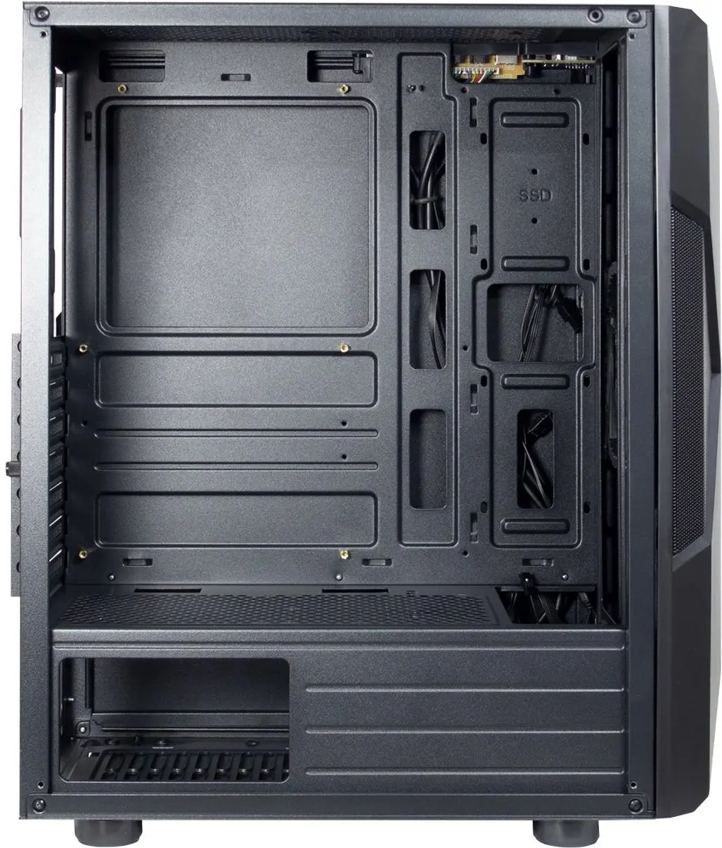 Intertech IT-3306 CAVY Tower - 2x 2.5" 2x 3.5" - Zwart