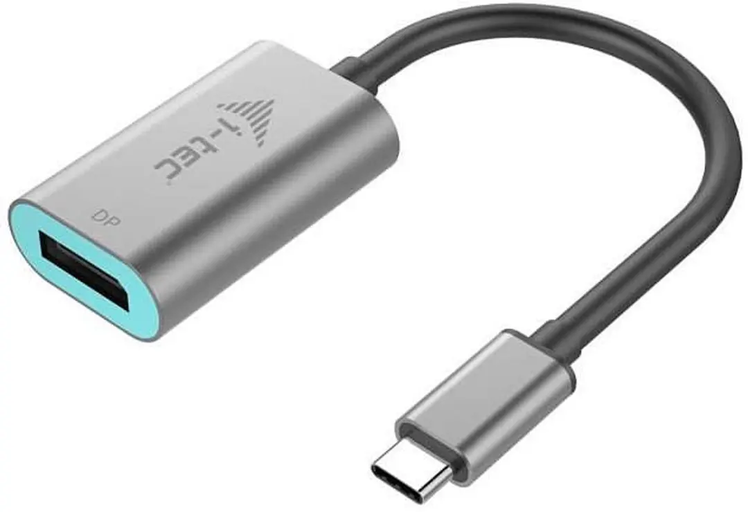 I-tec USB-C Metal DisplayPort Adapter 4K/60Hz - 0,15m - Blauw/Grijs