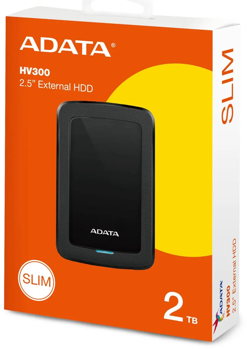 ADATA DashDrive HV300 Externe Harde Schijf 2TB - Zwart