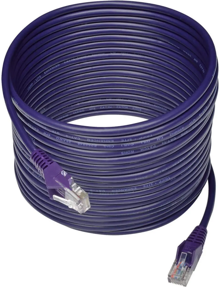 Tripp Lite N001-025-PU Netwerkkabel Cat5e 7,6m - Paars