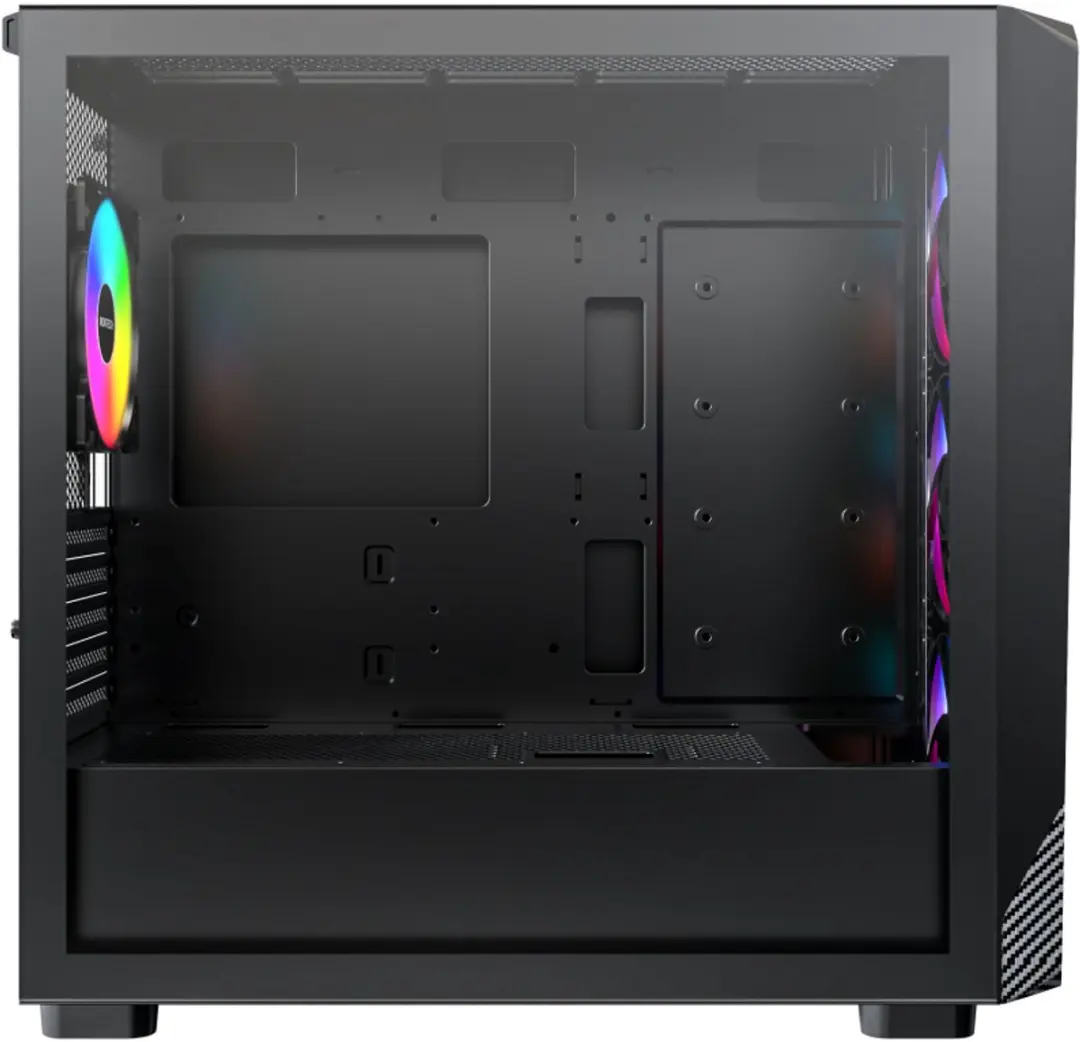 Montech X5M PC-Case - 4x 2.5" 2x 3.5" - Zwart