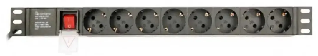 Energenie EG-PDU-014-C14 19 inch Schakelbare Stekkerdoos - 8x CEE 7/3 - 3m